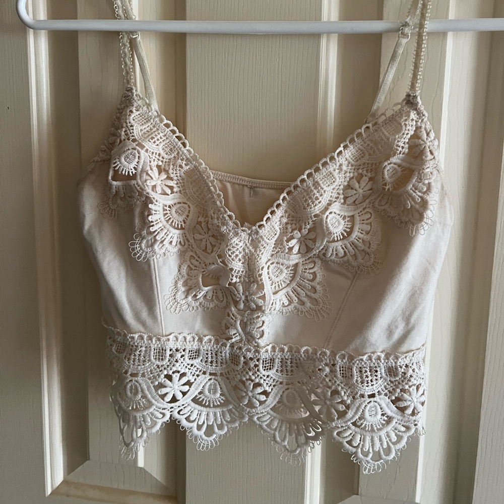 Boho Billabong Crochet Crop Tank